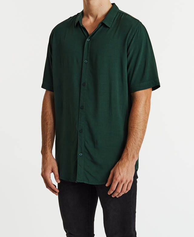 Oxford Short sleeve Shirt Pigment Sycamore