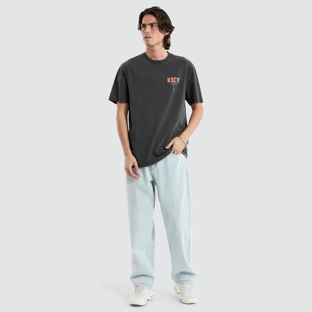 Stormed Relaxed Tee Pigment Black