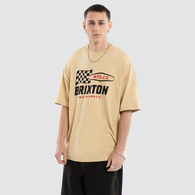 Motorway Heavyweight Tee Cream