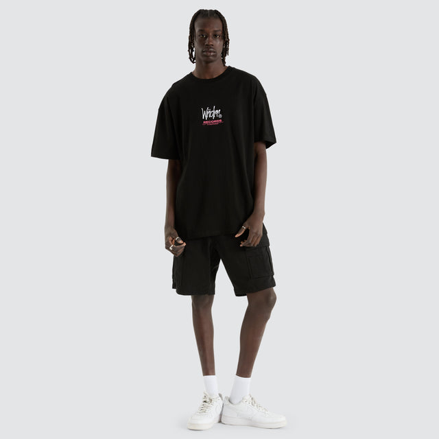 Atlantic Box Fit Tee Black