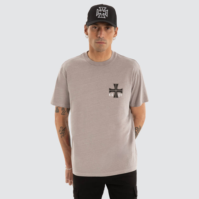 Hollow Relaxed Tee Pigment Gull