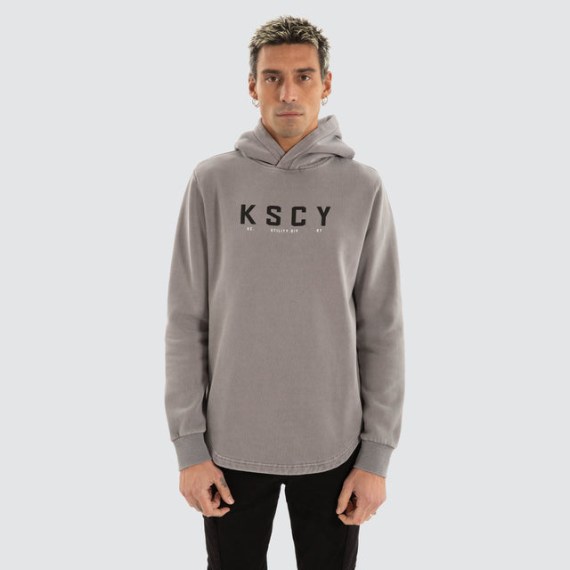 Wander Dual Curved Hoodie Pigment Frost Grey
