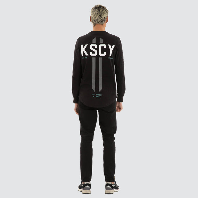 Arcade Dual Curved LS Tee Jet Black