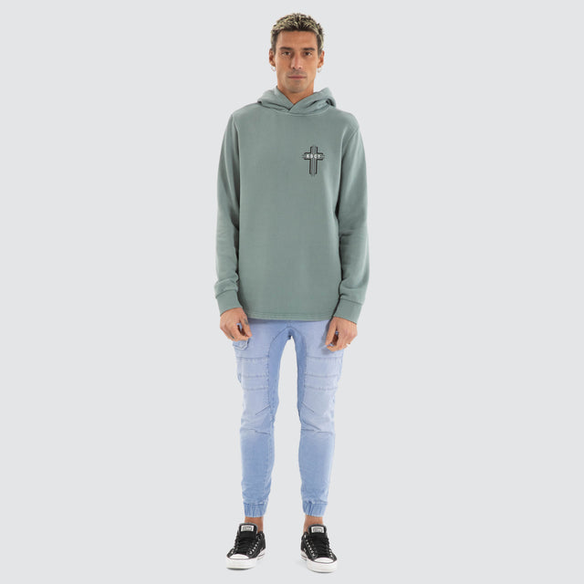 Outpost Dual Curved Hoodie Pigment trooper