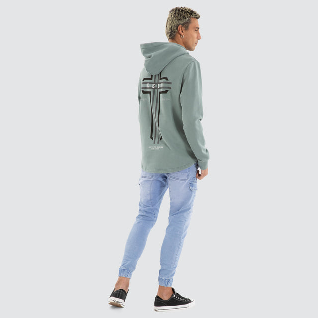 Outpost Dual Curved Hoodie Pigment trooper