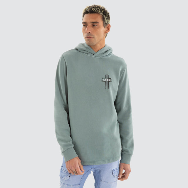 Outpost Dual Curved Hoodie Pigment trooper