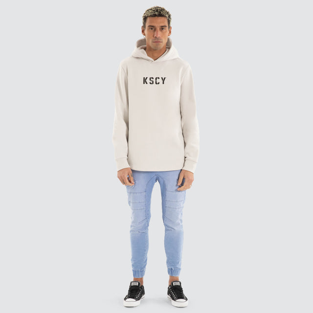 Bask Dual Curved Hoodie Glacier Grey