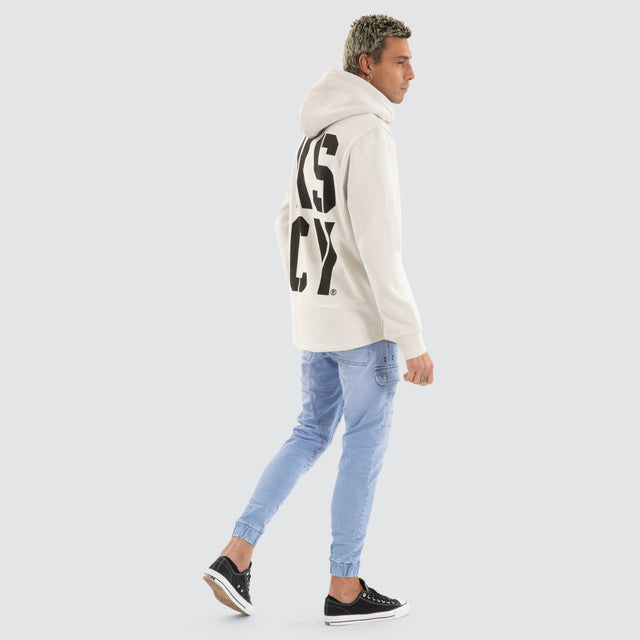 Bask Dual Curved Hoodie Glacier Grey