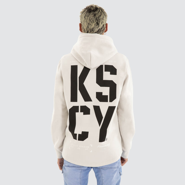 Bask Dual Curved Hoodie Glacier Grey