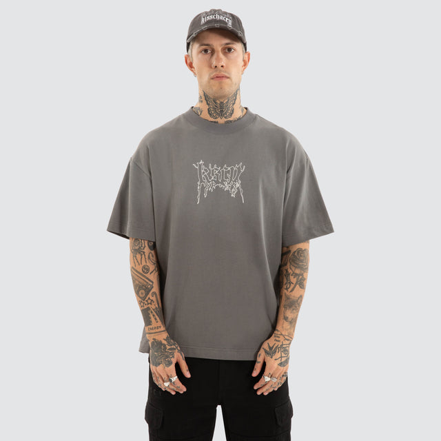 Whisper Street Tee Charcoal