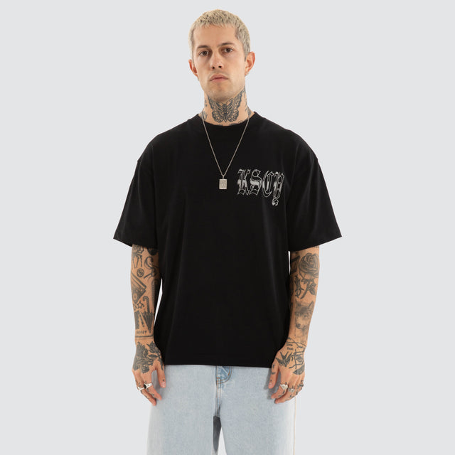 Thrive Street Tee Jet Black