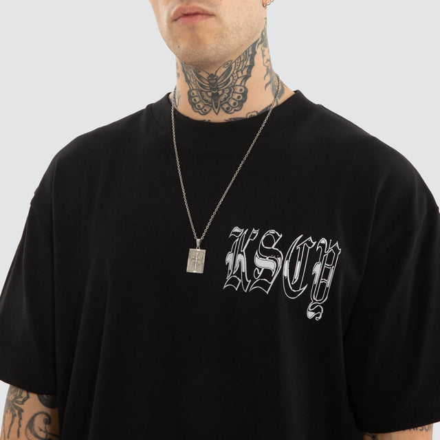 Thrive Street Tee Jet Black