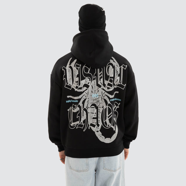 Scorpio Oversized Hoodie Jet Black