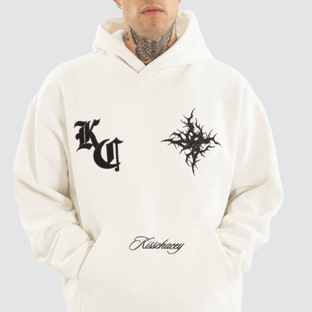 Paragons Relaxed Hoodie Natural White
