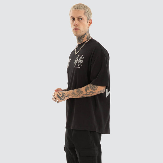Exodus Street Tee Jet Black