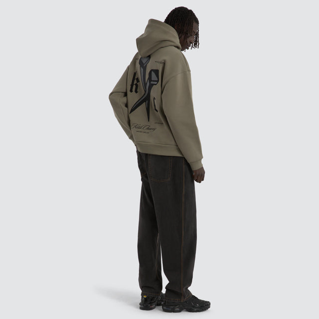 Nailed Relaxed Hoodie Khaki