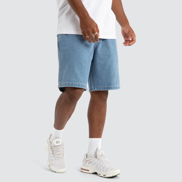 Bull Denim 91 Elastic Short Mid Blue Denim
