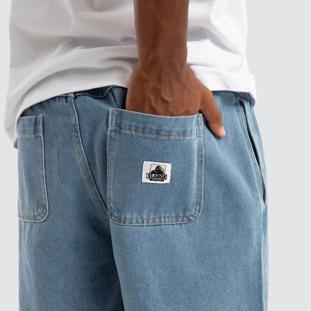 Bull Denim 91 Elastic Short Mid Blue Denim