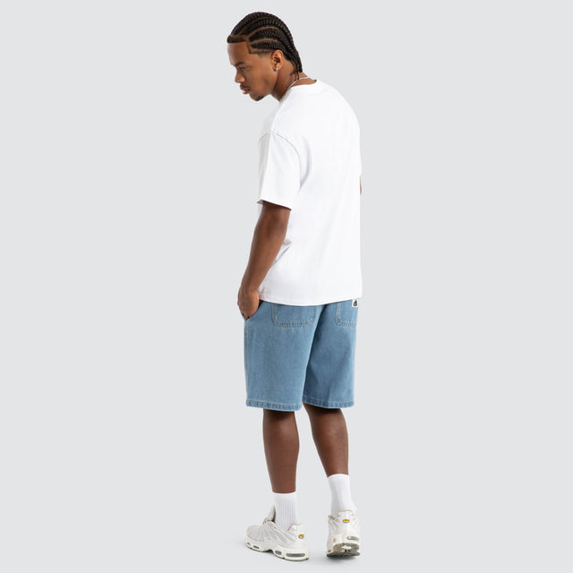 91 Box Fit Tee Solid White
