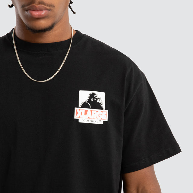 Stack Box Fit Tee Black