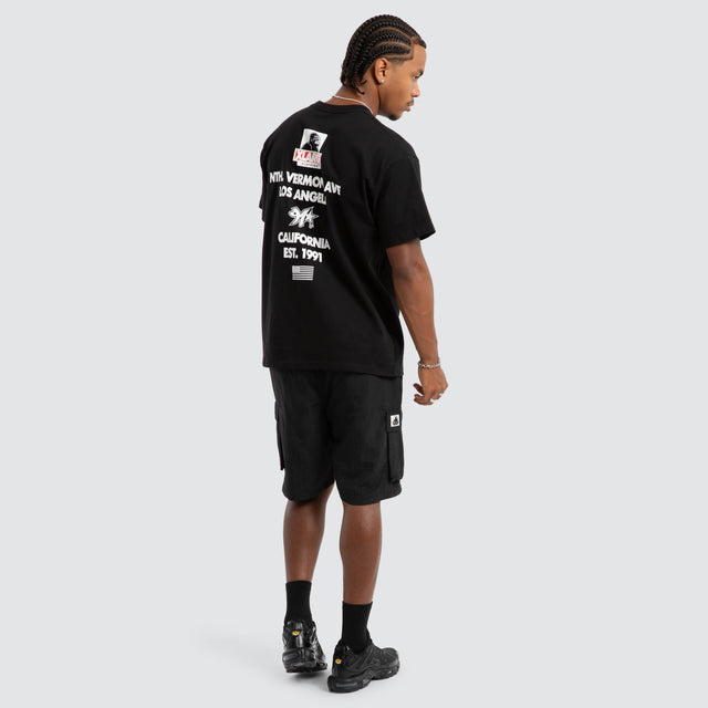 Stack Box Fit Tee Black