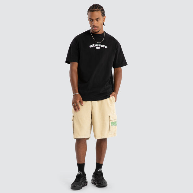 model wears Gangs Box Fit Tee Black T-Shirts Black - image 2