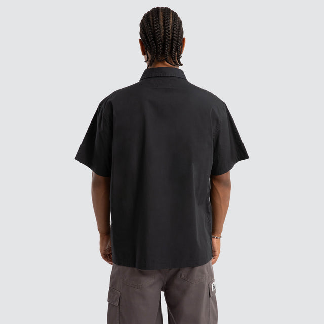 model wears Dragon Short sleeve Shirt Black Short Sleeve Shirts Black - image 4