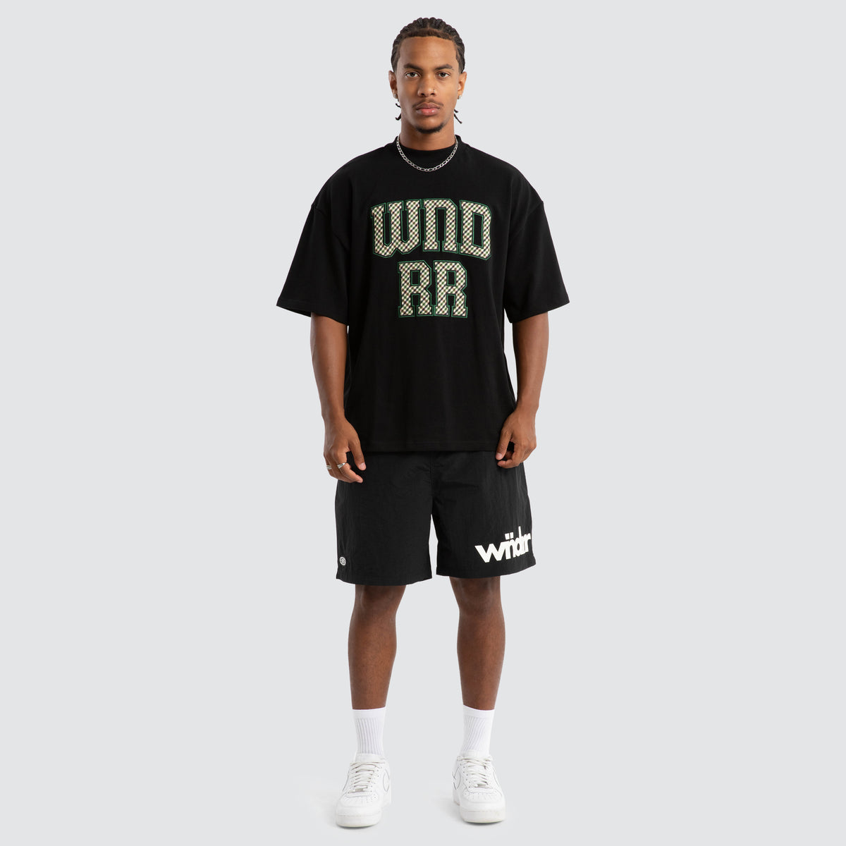 Heavy Tee Black Panda Red