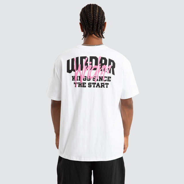 Top Tier Box Fit Tee White