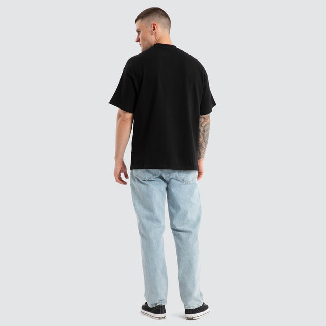 model wears Motorway Tee Black T-Shirts Black - image 2