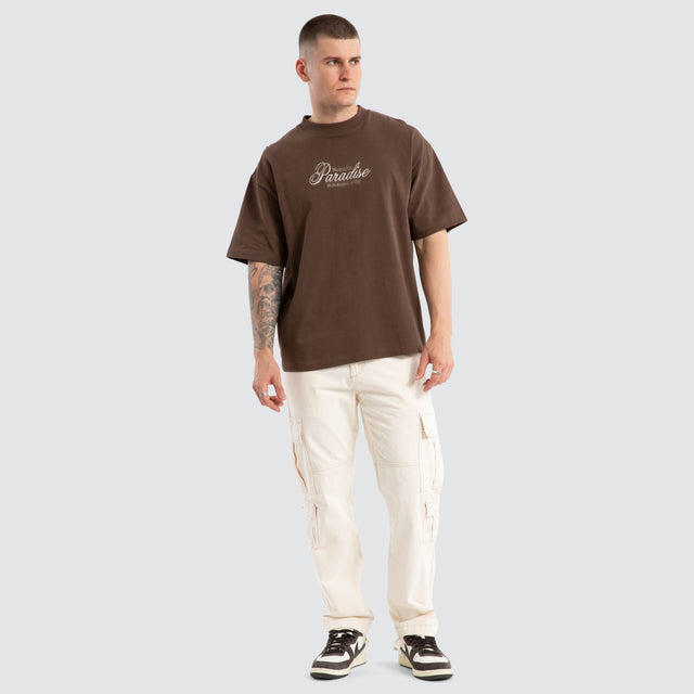 model wears Utility Cargo Pant Off White Pants Cream - image 2