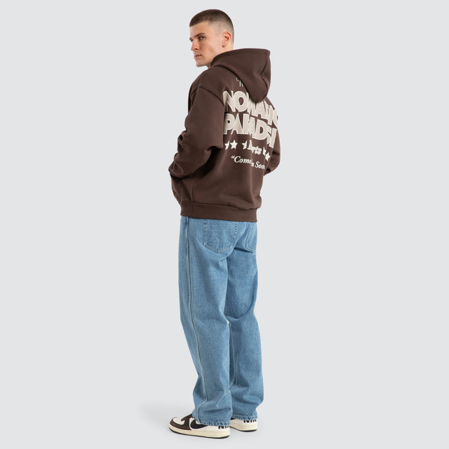 Hotel Oversized Hoodie Chocolate Brown