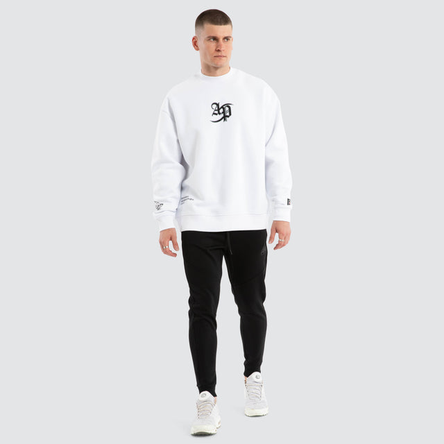 model wears Novas Trackpant Jet Black Trackpants Black - image 2