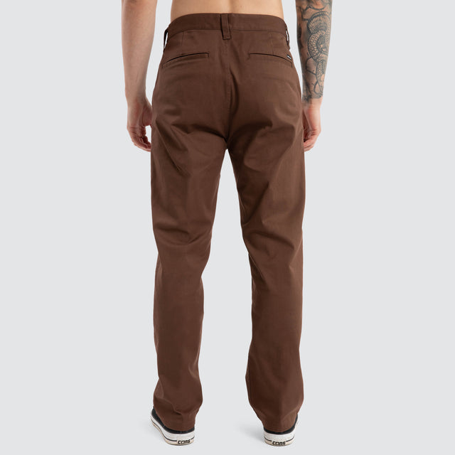 model wears Choice Chino Relaxed Pant Brown Pants Brown - image 7