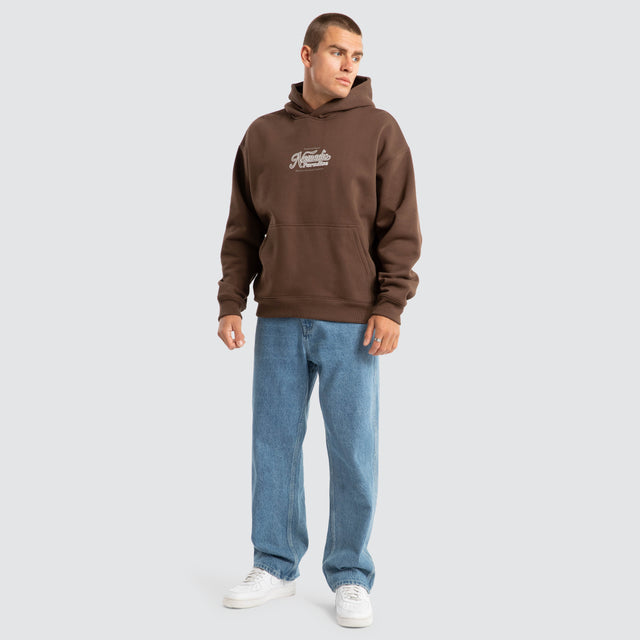 Oceania Oversized Hoodie Chocolate Brown
