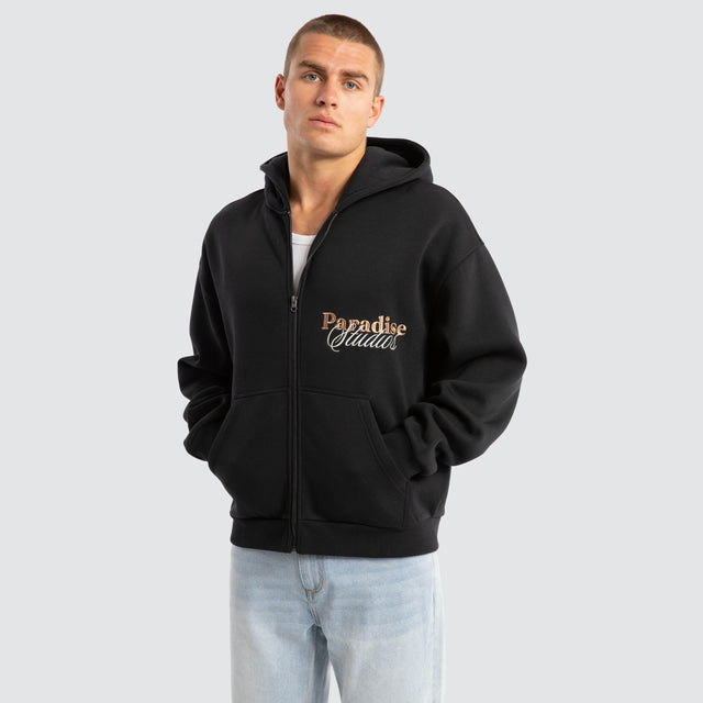 Fingal Zip Jumper Anthracite Black