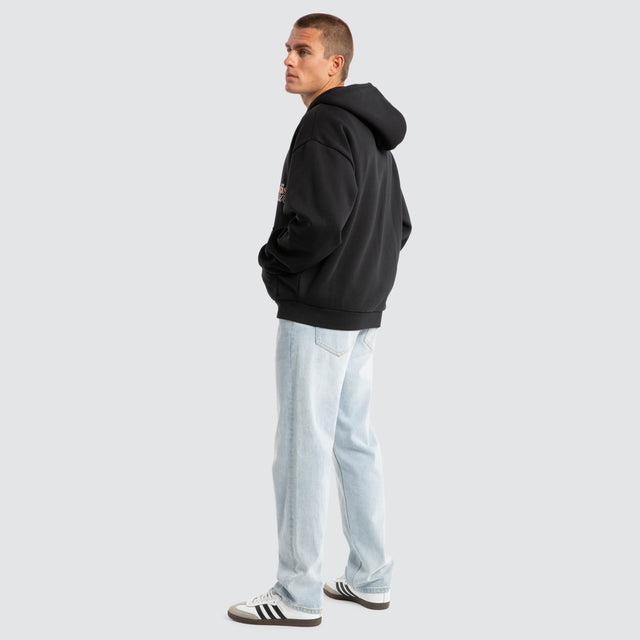 model wears Fingal Zip Jumper Anthracite Black Hoodies Black - image 5
