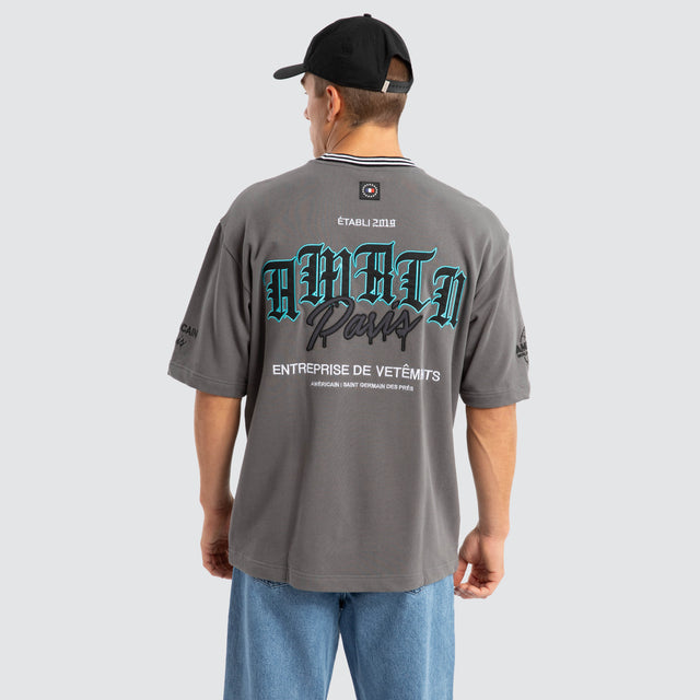 Constitute Oversized Tee Charcoal