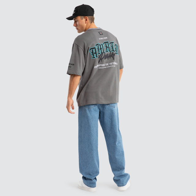 Constitute Oversized Tee Charcoal