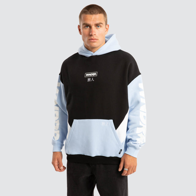 model wears Privacy Panel Hoodie Black Hoodies Black - image 1