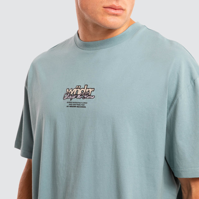 Disturb Box Fit Tee Blue