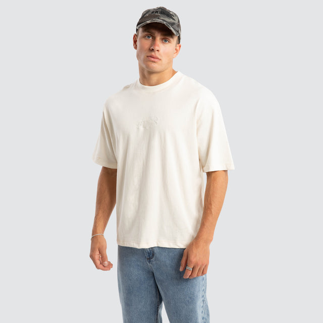 Chain Of Formation Embro Tee White