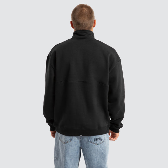 Born To Fly Quarter Zip Fleece Black