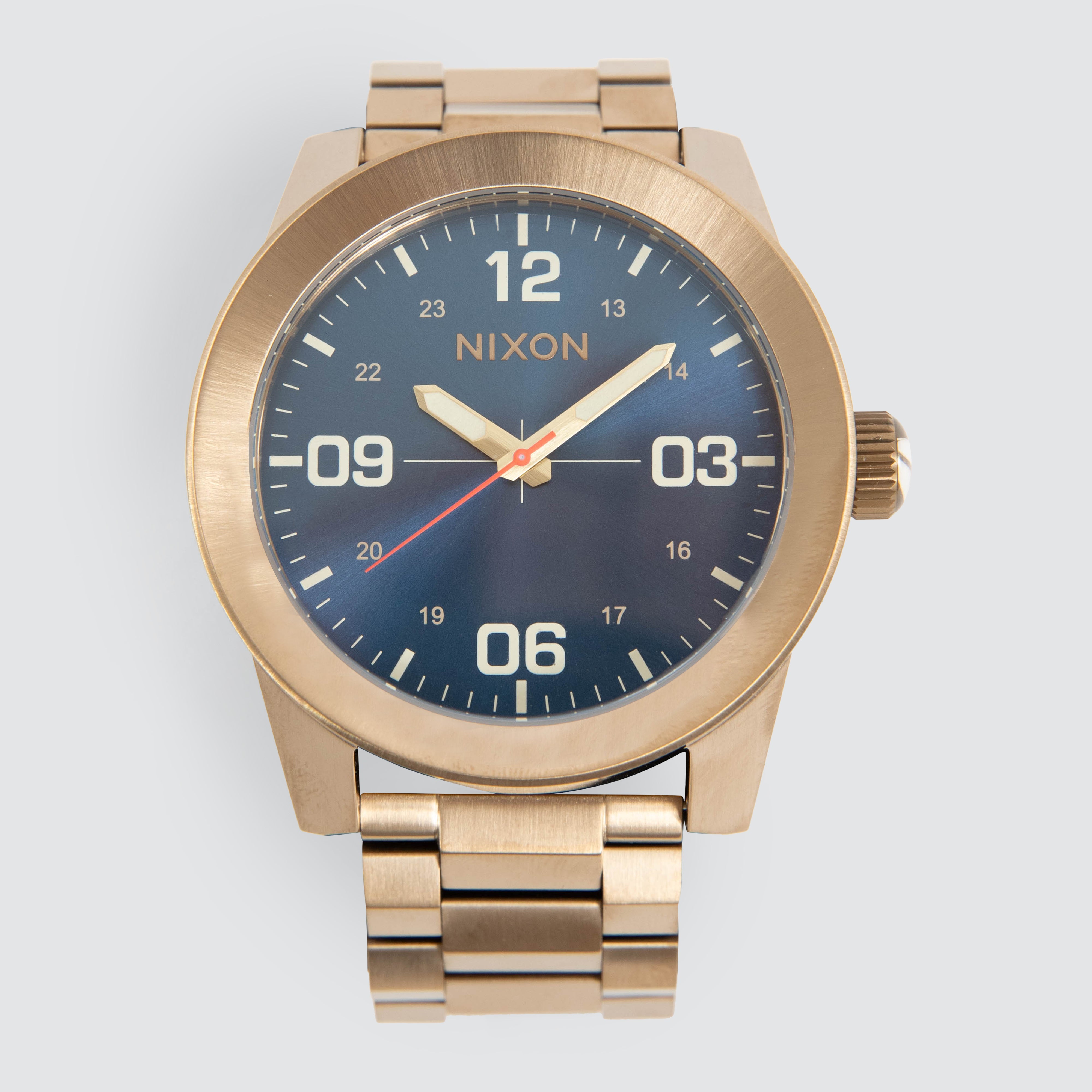 Corporal Stainless Steel Watch Desert Gold/Arles Blue | Neverland