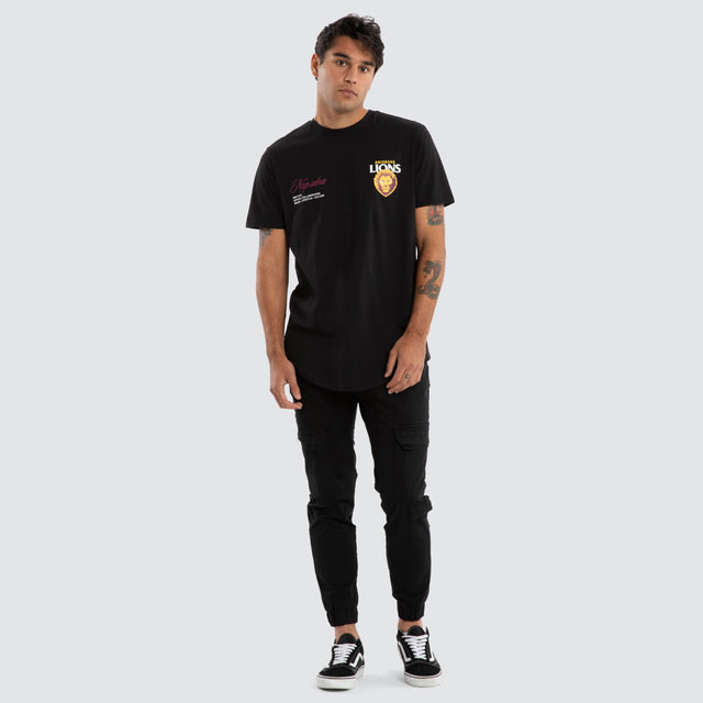 Brisbane Lions AFL Lions AFL Prime Tee Jet Black
