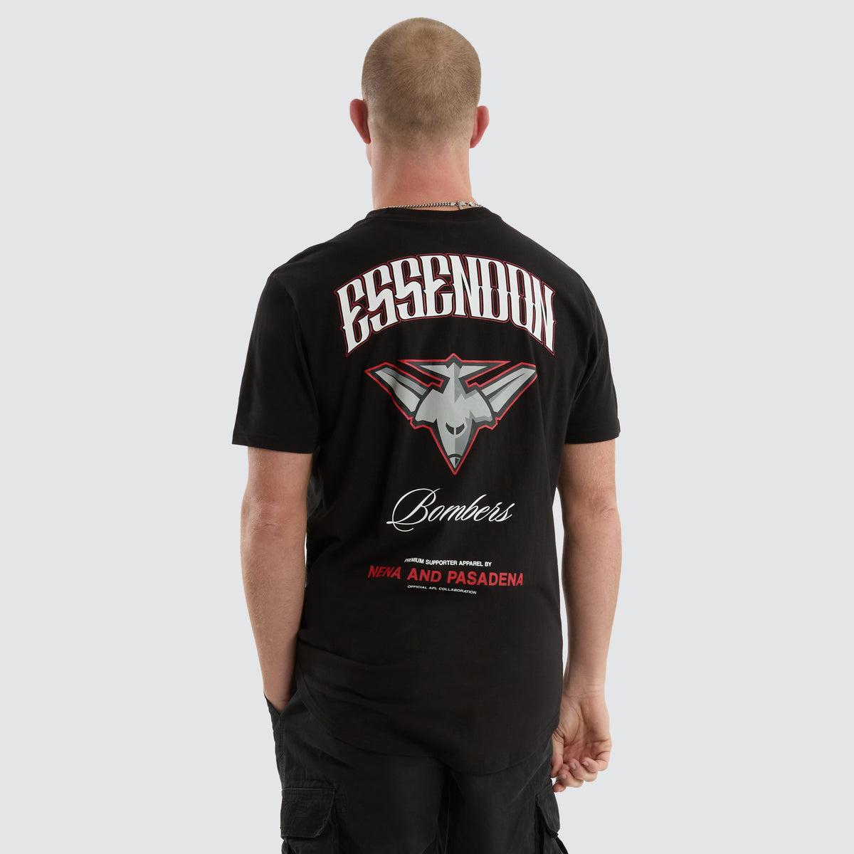 Essendon Bombers AFL Legend Tee Jet Black Neverland Store