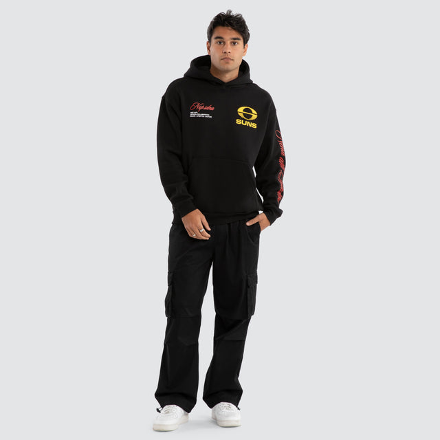 Gold Coast Suns AFL Season Hoodie Jet Black