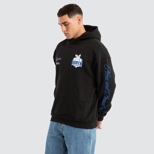 North Melbourne Kangaroos AFL Season Hoodie Jet Black