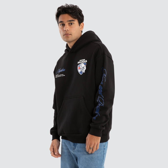 Western Bulldogs AFL Season Hoodie Jet Black