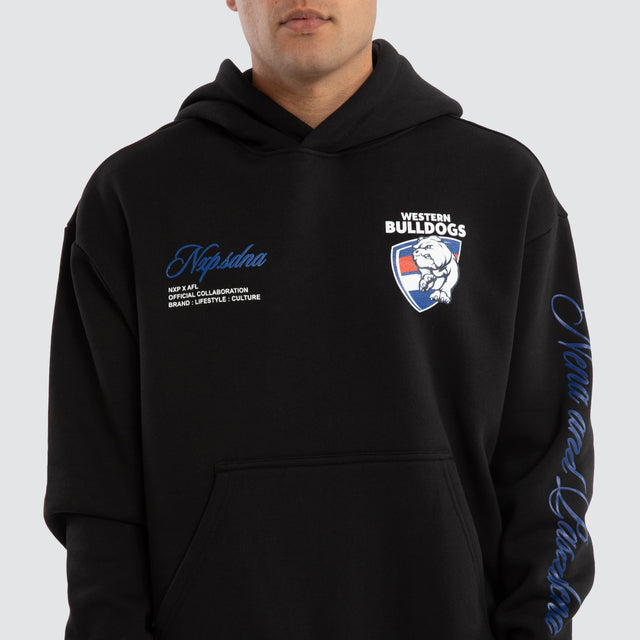 Western Bulldogs AFL Season Hoodie Jet Black